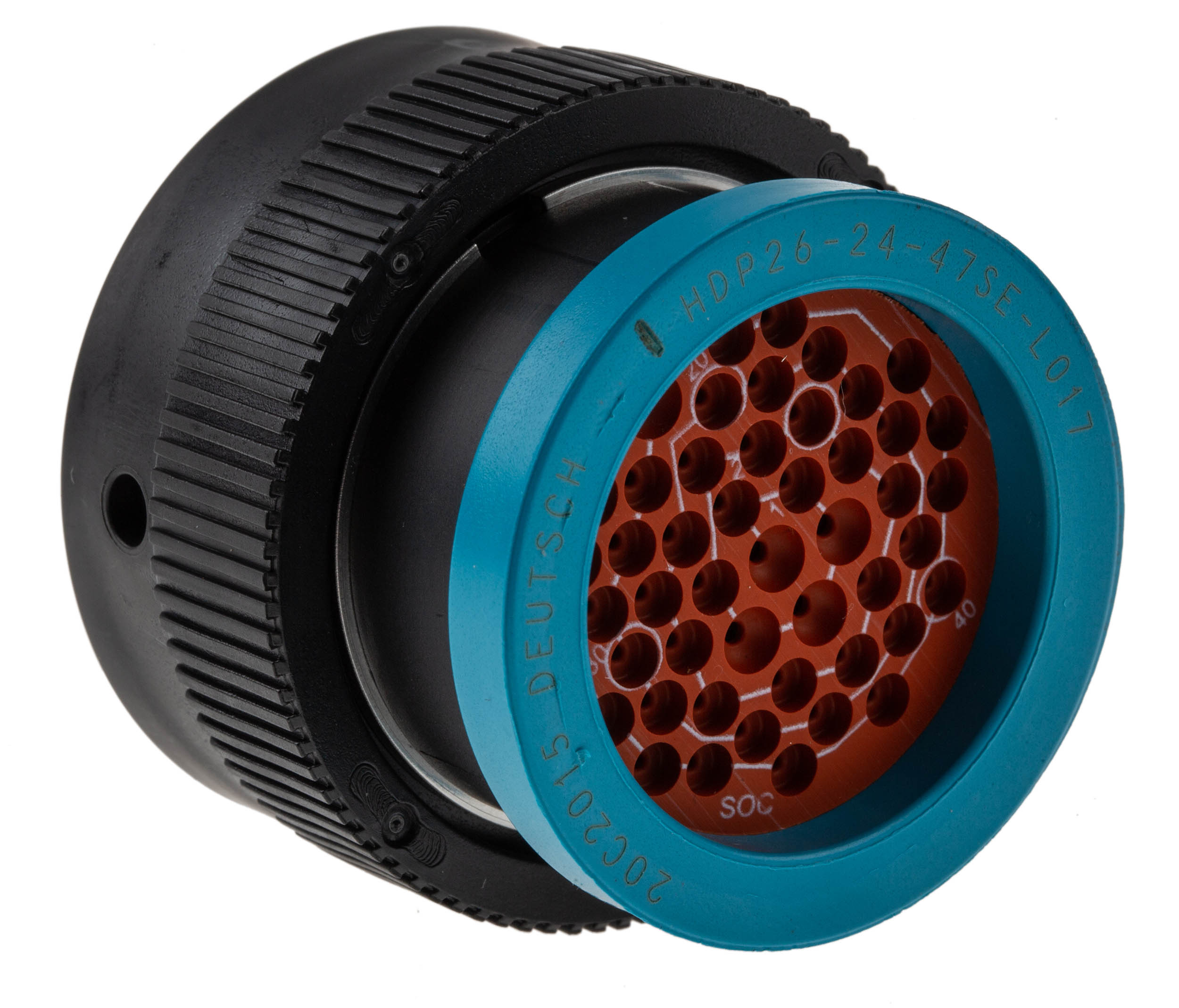 Deutsch Circular Connector, 47 Contacts, Cable, 1.59 mm Connector, Plug, Female, IP67, HD20 Series