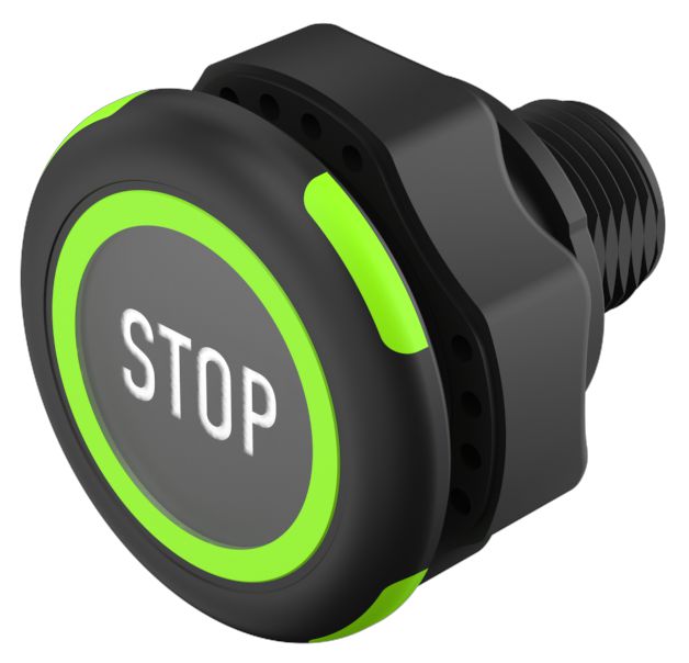 EAO Capacitive Switch NO,Illuminated, Red/Green, IO-Link, IP69K