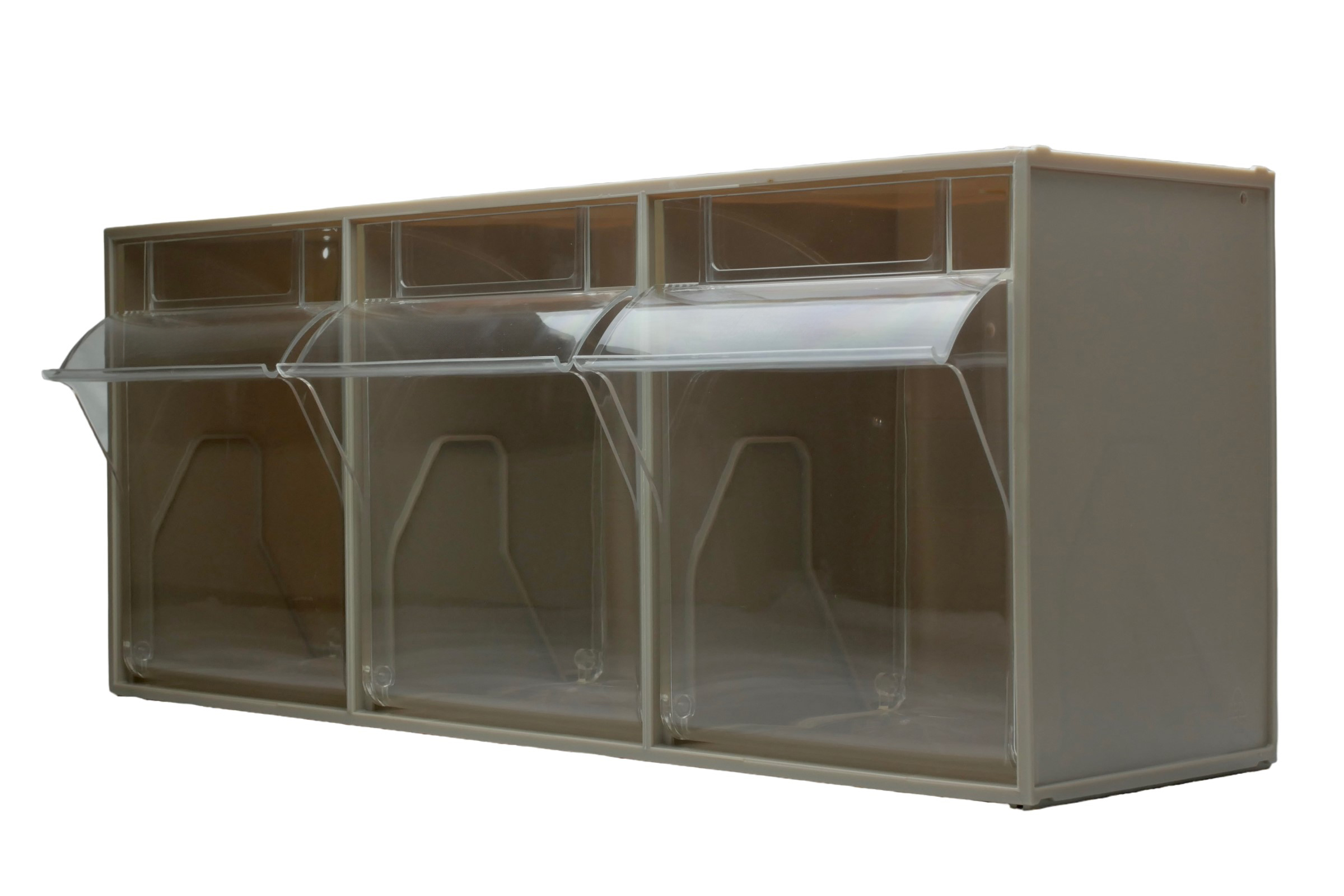 RS PRO 3 Tilt Drawer Unit, PP, 242mm x 600mm x 210mm