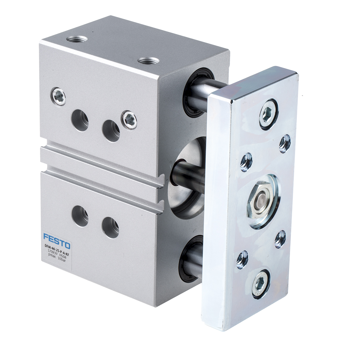 Festo Pneumatic Guided Cylinder - 170939, 40mm Bore, 25mm Stroke, DFM Series, Double Acting