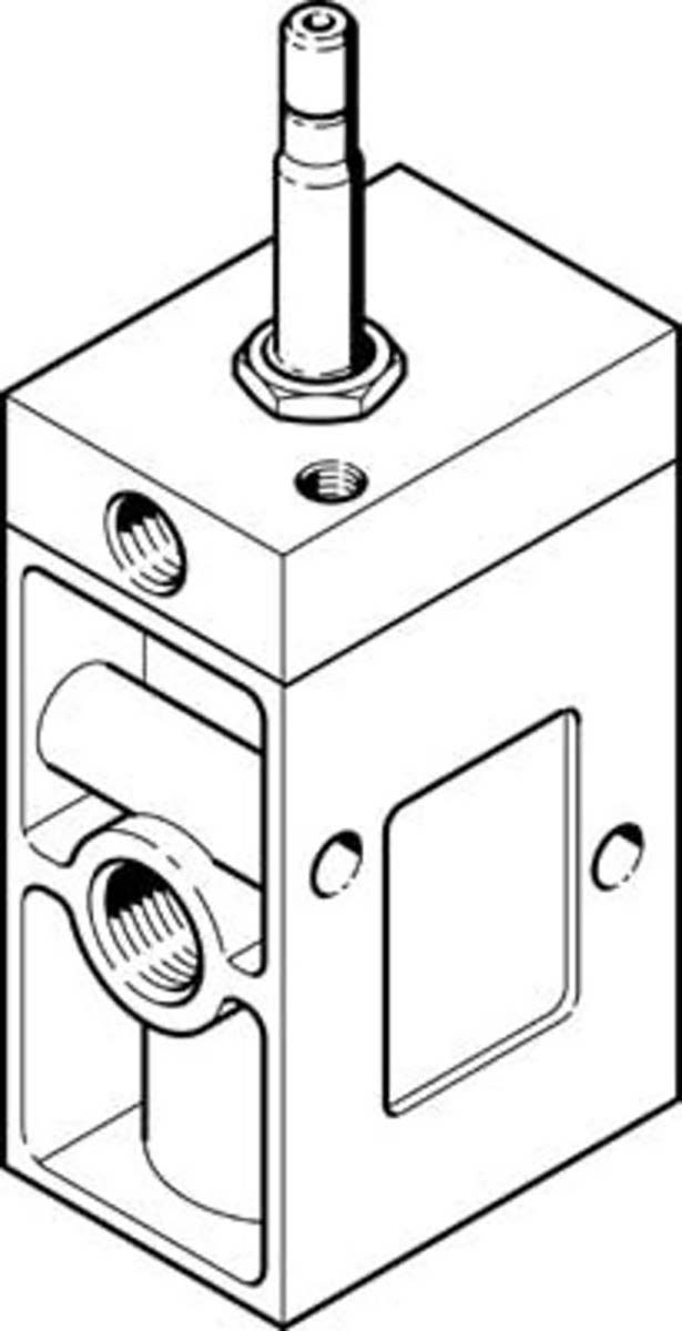 Festo 3/2 Closed, Monostable Pneumatic Solenoid/Pilot-Operated Control Valve - Electrical G 1/2, G 1/8 MCH Series, 7983