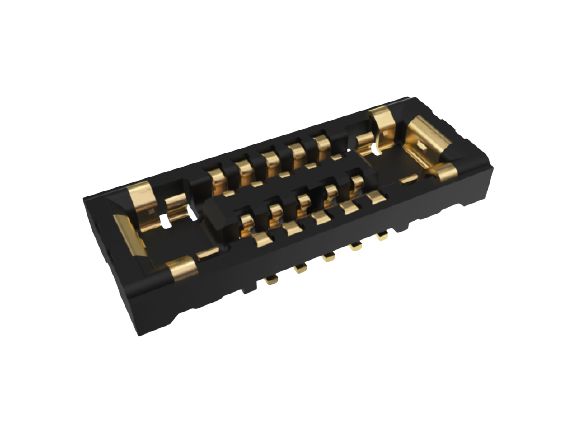 Amphenol Communications Solutions Vertical Surface Mount PCB Socket, 6-Contact, 2-Row, 0.35mm Pitch, Solder Termination