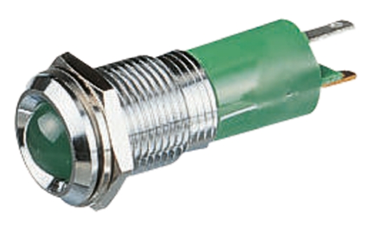 CML Innovative Technologies Green Panel Mount Indicator, 12V, 14mm Mounting Hole Size
