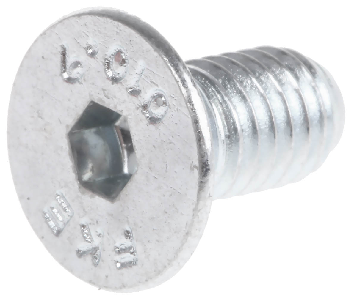 RS PRO Bright Zinc Plated Steel Hex Socket Countersunk Screw, DIN 7991, M5 x 10mm