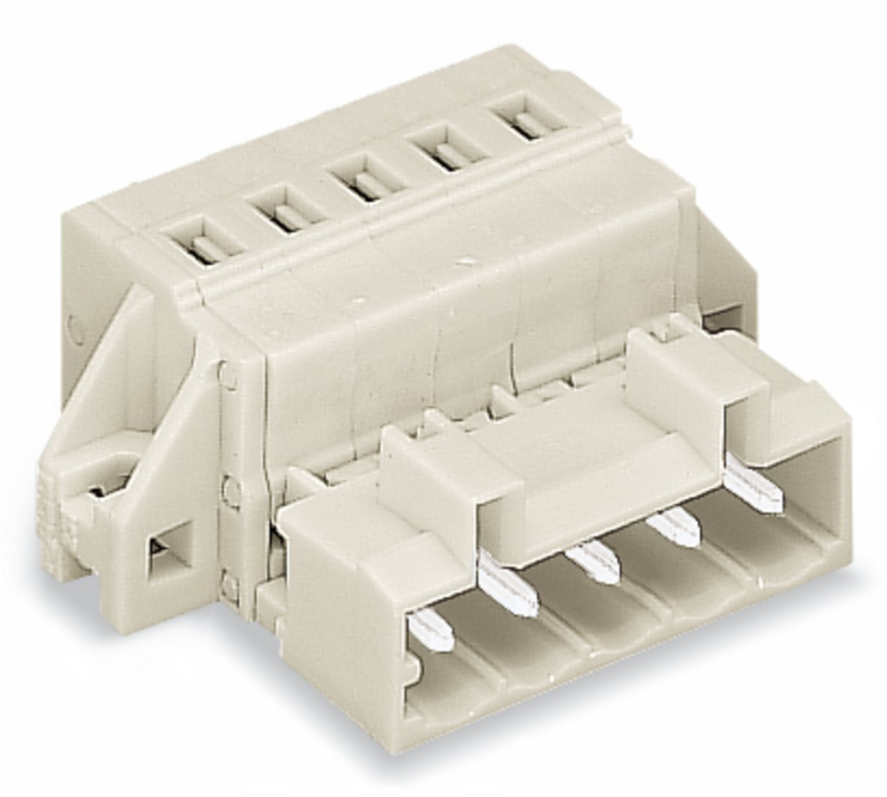 WAGO 721 Series Male Lighting Connector, 6-Pole, Male, 6-Way, Cable Mount, 12A