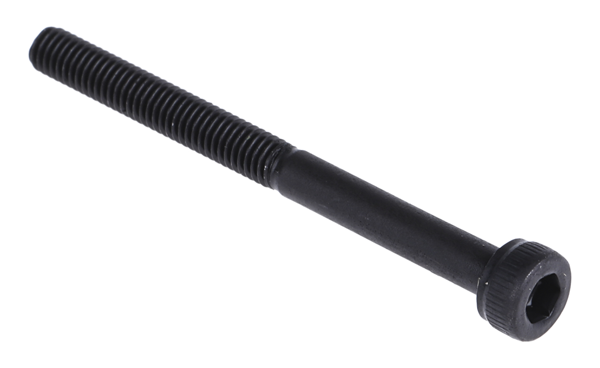 RS PRO Black, Self-Colour Steel Hex Socket Cap Screw, DIN 912, M3 x 35mm
