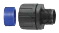 Flexicon Straight, Conduit Fitting, 13mm Nominal Size, M16, Nylon 66, Black IP66, IP67, IP68, IP69K rating
