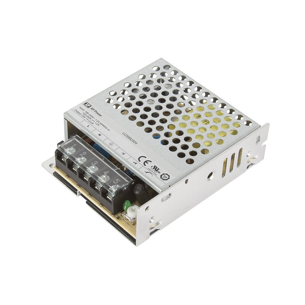 XP Power Switching Power Supply, LCS50US48, 48V dc, 1.1A, 53W, 1 Output, 85 → 264 V ac, 120 → 373 V dc