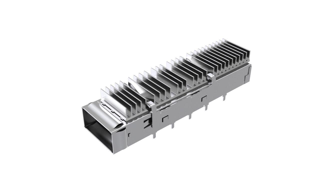 Amphenol Communications Solutions QSFP-DD I/O Connector Plug 76-Position, UE36C1620005C3A