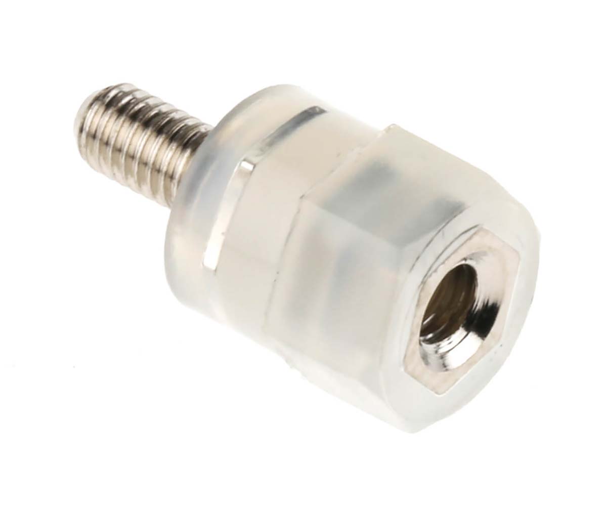 RS PRO Standoff, M3 x M3 Thread, 8mm Body, Nylon, Male/Female, 6mm Stud