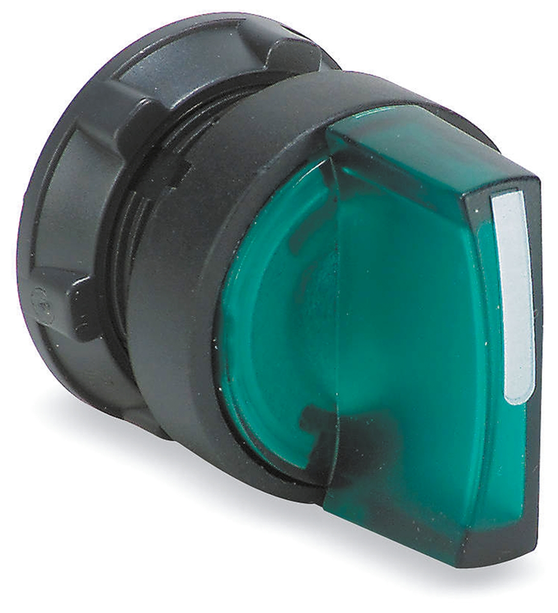 Schneider Electric Harmony XB5 Series 3 Position Selector Switch Head, 22mm Cutout, Green Handle