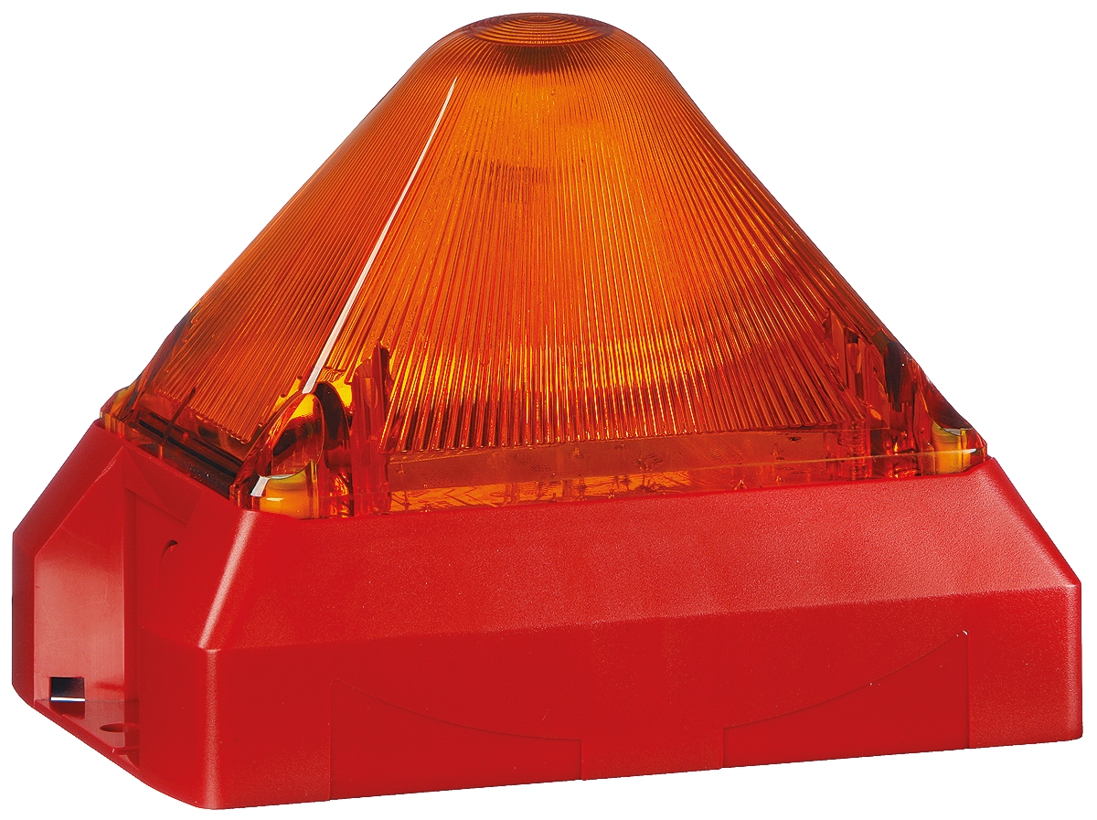 Pfannenberg PY X-M-05 Series Amber Flashing Beacon, 230 V ac, Panel Mount, Xenon Bulb