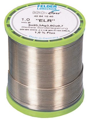 Felder Lottechnik Wire, 1mm Lead Free Solder, 217°C Melting Point