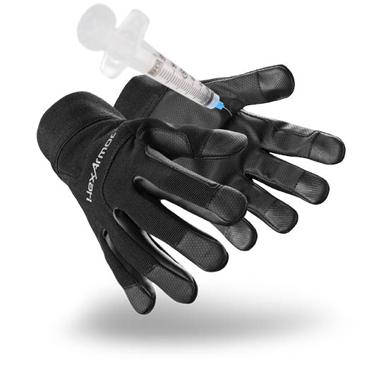 Hexarmor 2139 Black Aramid Knit Work Gloves, Polyurethane Coating