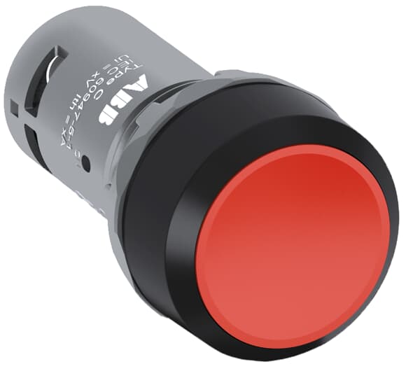 ABB 1SFA6 Series Illuminated Push Button, Momentary, 1NO, Red LED, 300V, IP66, IP67, IP69K