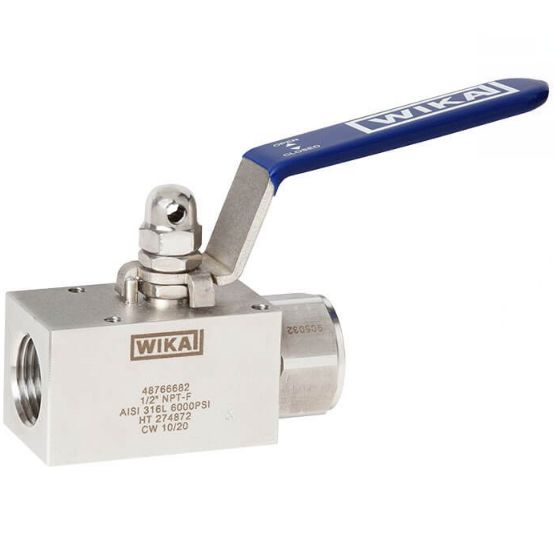 WIKA Stainless Steel Hydraulic Ball Valve, 38388359 G 1/2