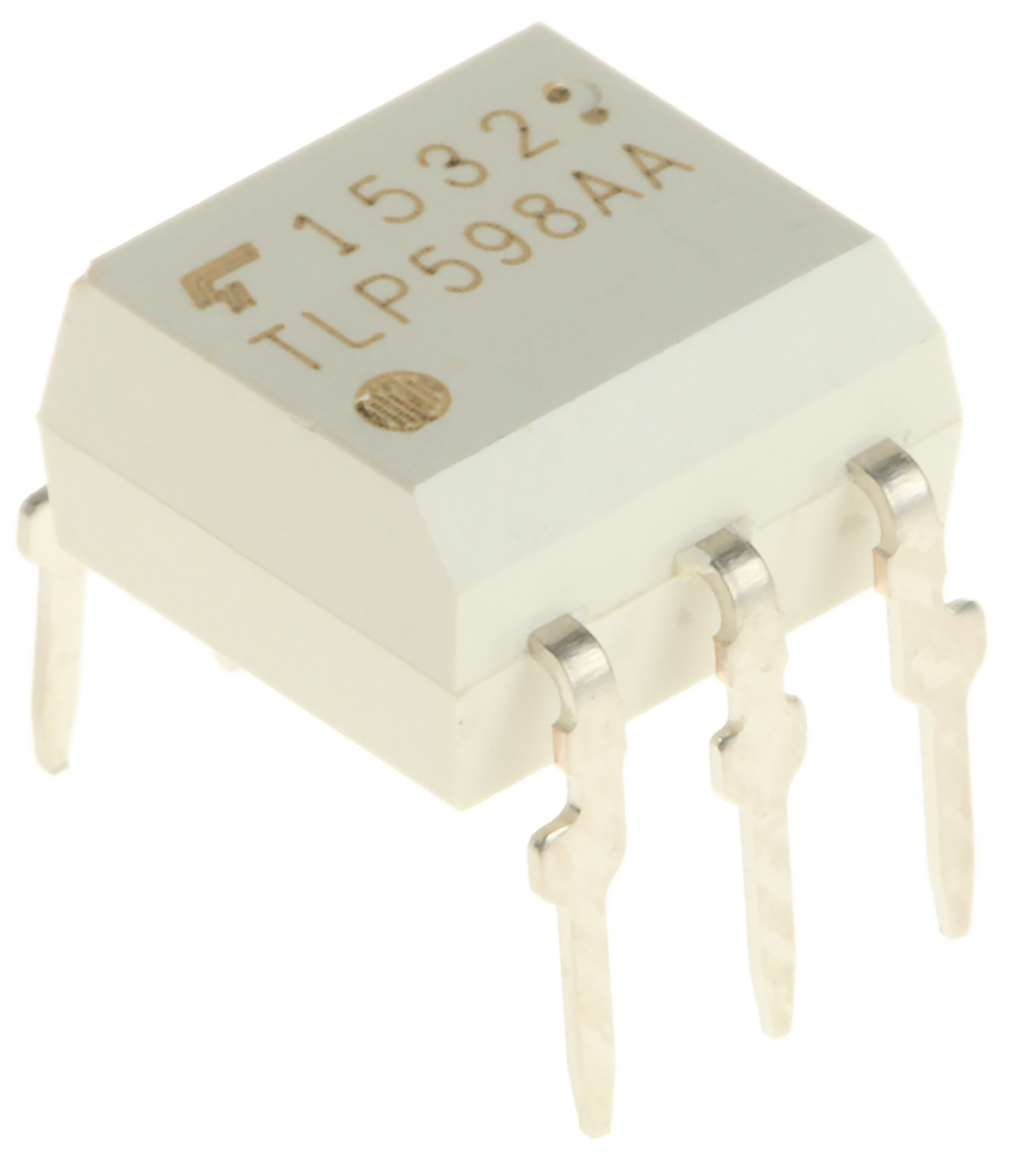 Toshiba, TLP598AA(F) DC Input MOSFET Output Dual Optocoupler, Through Hole, 6-Pin DIP