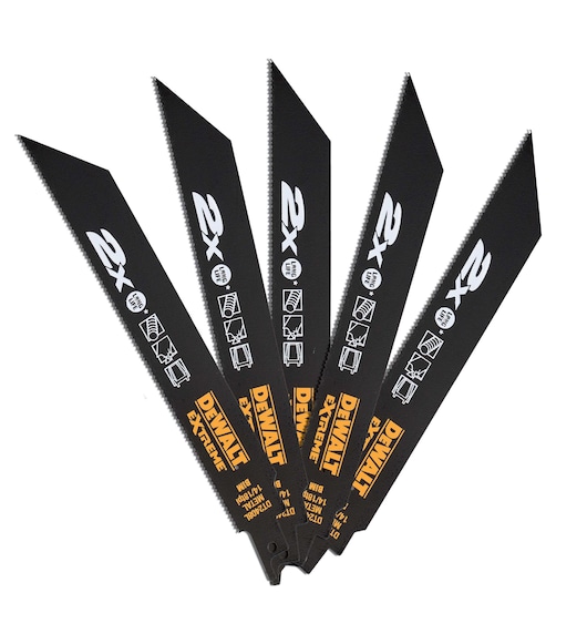 DeWALT, 14, 18 Teeth Per Inch Multiple Materials Reciprocating Saw Blade, Pack of 5