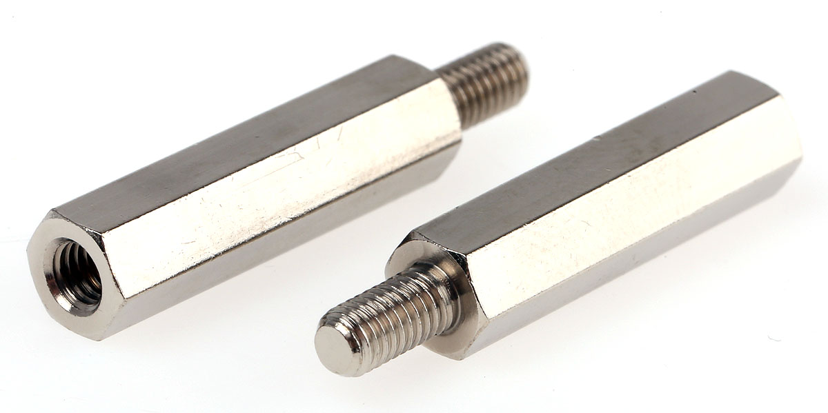 HARWIN Standoff, M3 Thread, 20mm Body, Brass, Male/Female