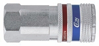 CEJN Brass, Steel Female Pneumatic Quick Connect Coupling, G 1/4 Female Threaded