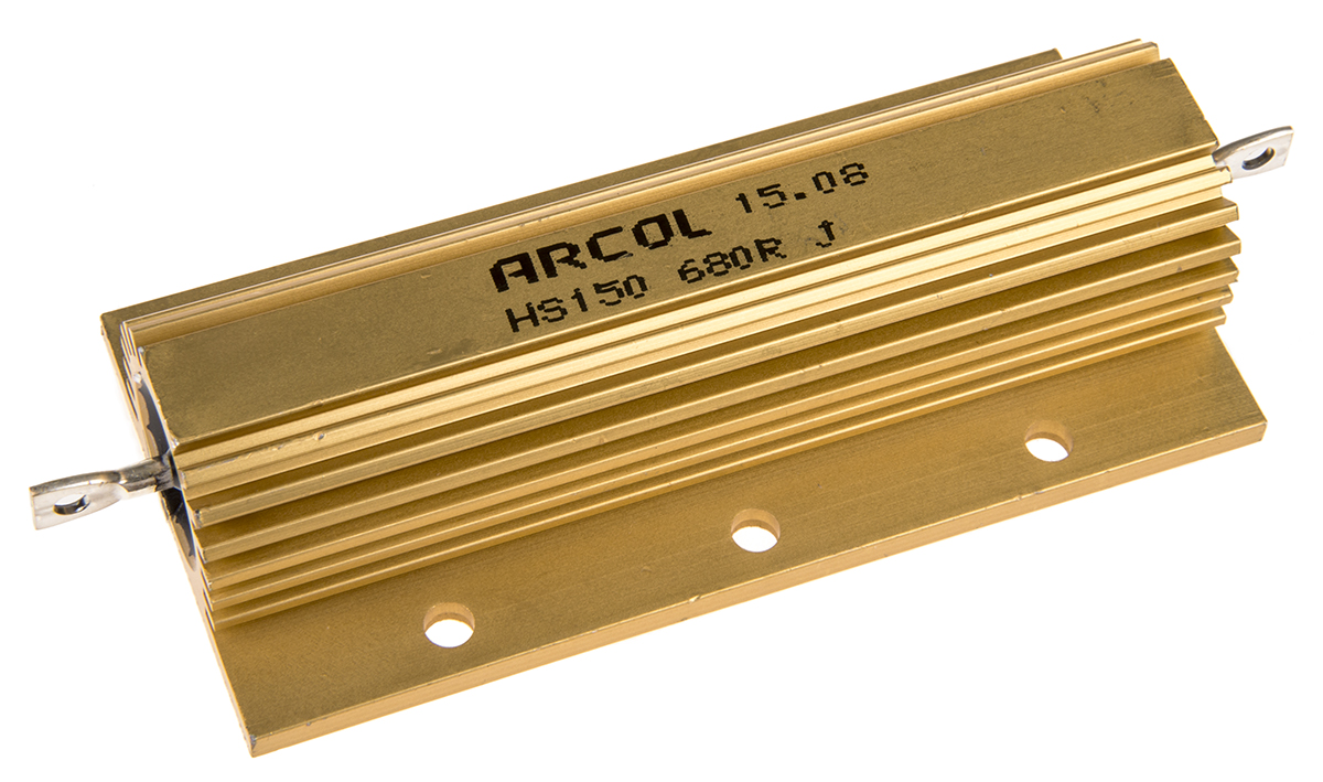 Arcol, 680Ω 150W Wire Wound Chassis Mount Resistor HS150 680R J ±5%