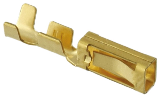 TE Connectivity AMPMODU MOD I Series Female Crimp Terminal, 22AWG Min, 18AWG Max