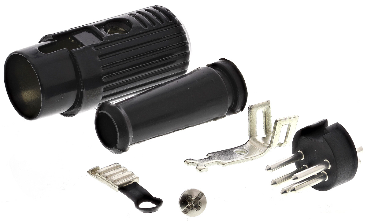 RS PRO 5 Pole Din Plug, 1A, 100 V ac, Push Lock, Male, Cable Mount
