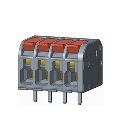 Amphenol Industrial QT05ASF83H0000G Series PCB Terminal Block, 5-Contact, 5mm Pitch, PCB Mount, 1-Row, Solder Pin
