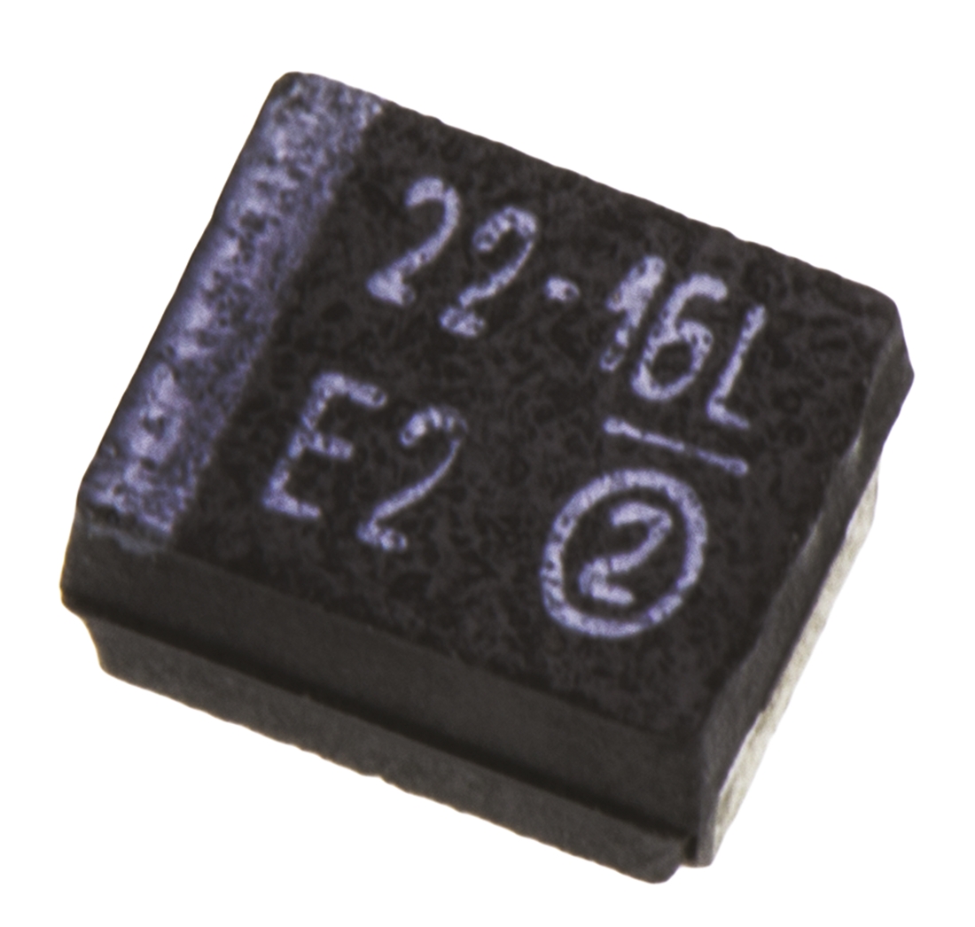 Vishay 22μF MnO2 Tantalum Capacitor 16V dc, 293D Series