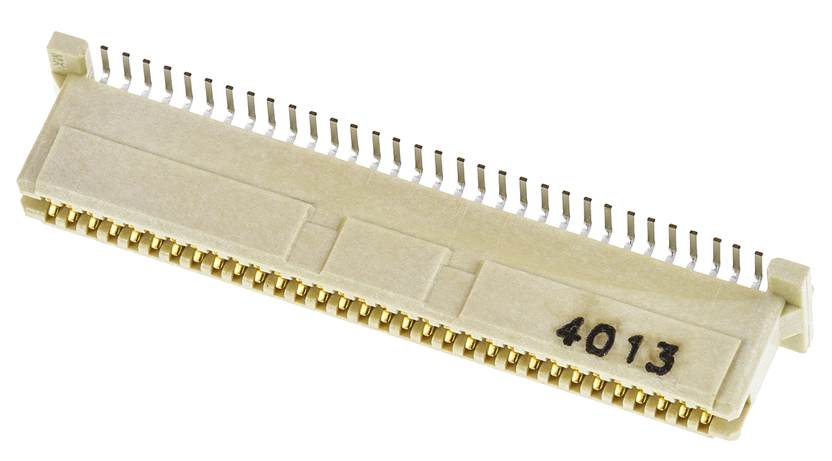 Molex PMC Mezzanine Series Straight Surface Mount Edge Connector, 64-Contact, 2-Row, 1mm Pitch, Solder Termination
