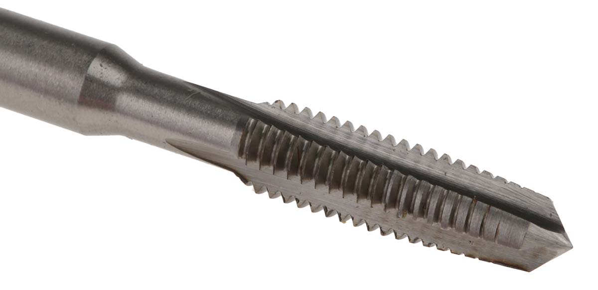 RS PRO Threading Tap HSS 1-Piece 0.8mm Pitch Metric Standard Hand Tap M5 Thread