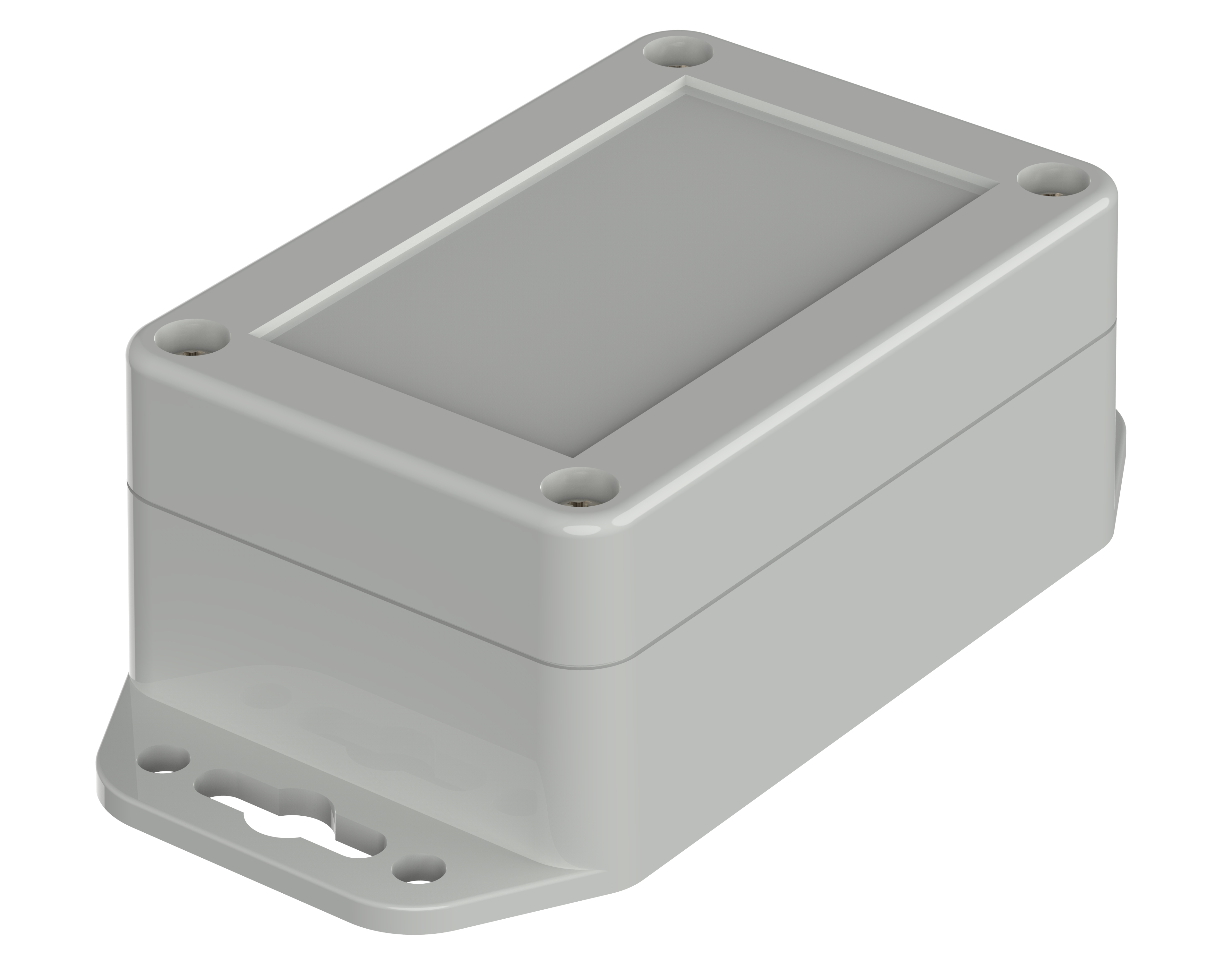 Bopla Euromas X Series Light Grey ABS Enclosure, IP66, IP68, IK07, Flanged, Light Grey Lid, 90 x 60 x 39.9mm