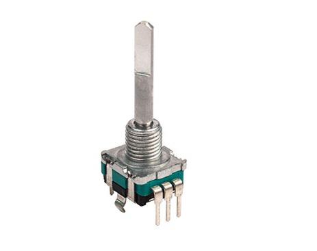 Bourns PRS11R 20 kΩ Rotary Audio Potentiometer 1-Turns 1-Gang PCB, PRS11R-225F-S203A3