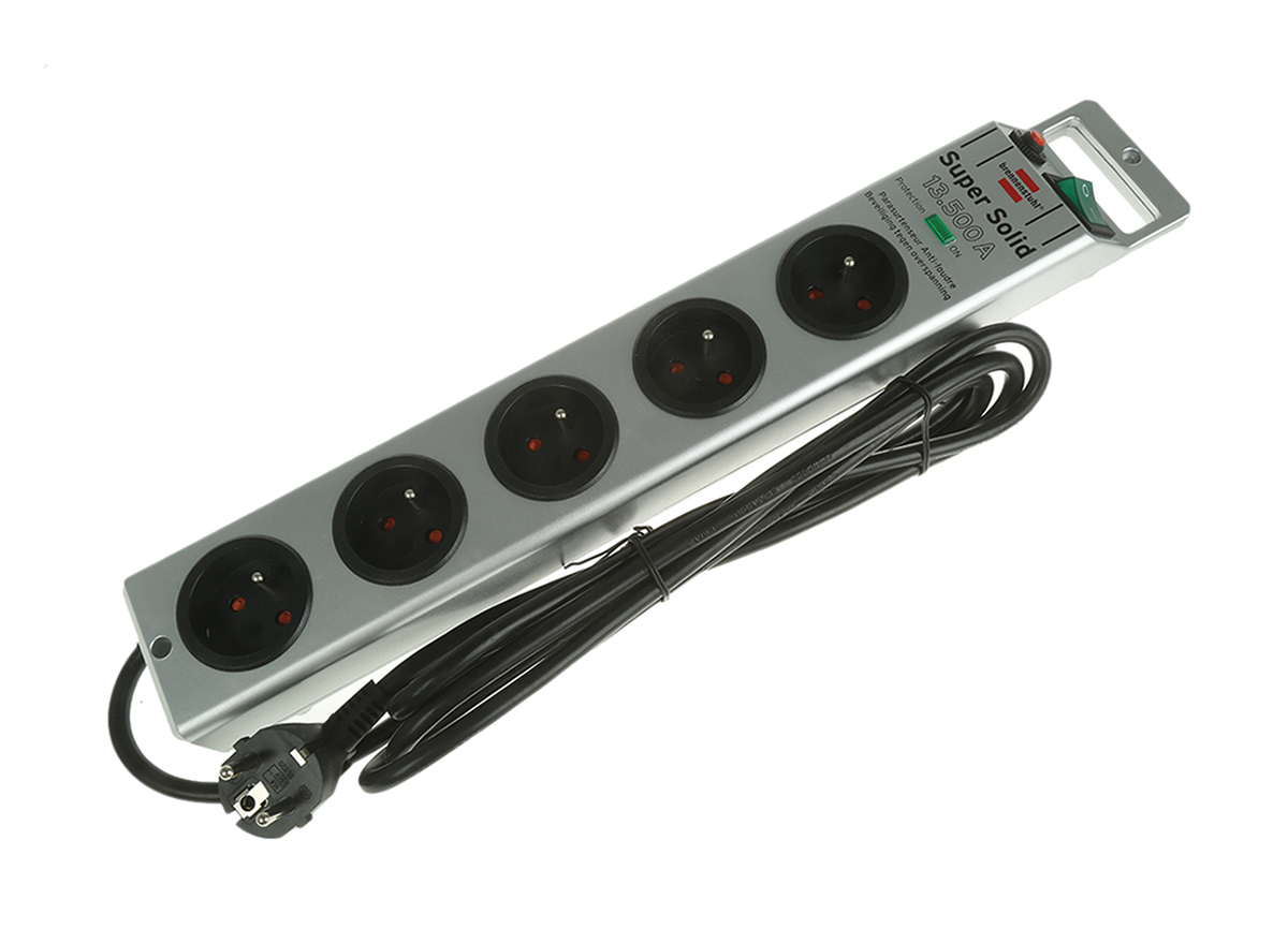 brennenstuhl 2.5m 5 Socket Type E - French Extension Lead, 230 V, IP20