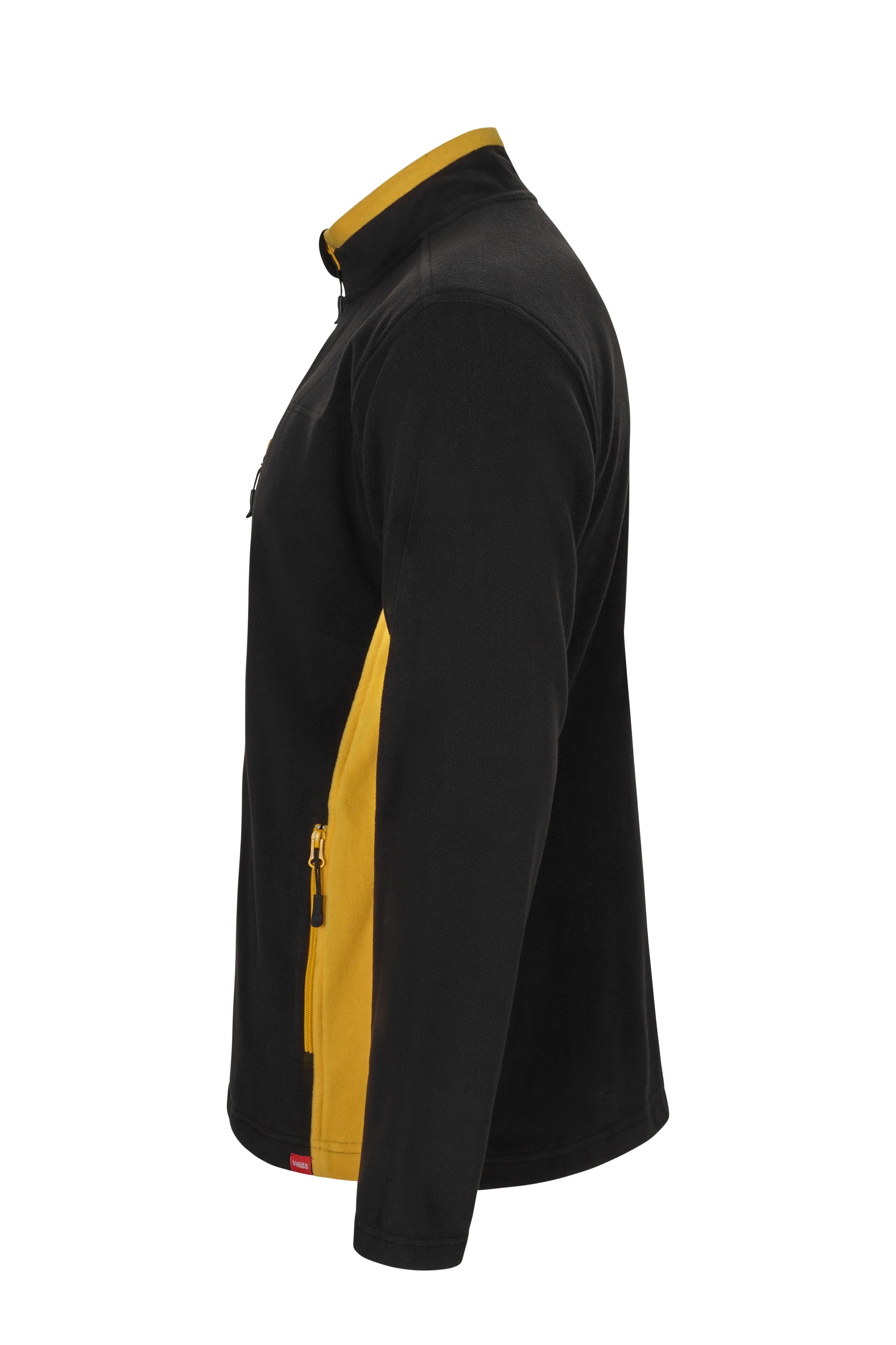 Velilla 201504 Black/Yellow Fleece Jacket XL