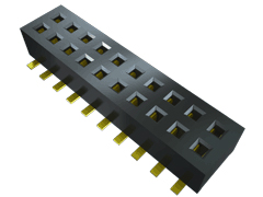 Samtec CLP Series Straight Surface Mount PCB Socket, 10-Contact, 2-Row, 1.27mm Pitch, Solder Termination
