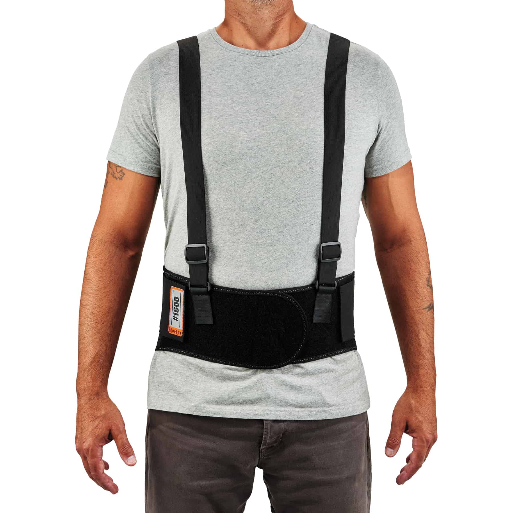 Ergodyne Black Back Support Belt, 64 → 76cm