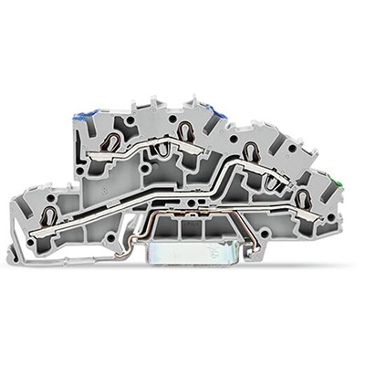 WAGO 2003-7646 TOPJOB S Series Grey, 2.5mm², 3-Level, Push-In Cage Clamp Termination