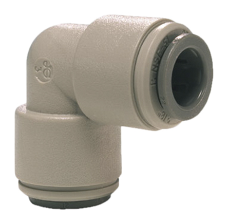 John Guest Plastic Pipe Fitting, Elbow 90° Elbow
