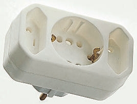 Kopp Europe to Europe Adapter, Rated At 16A