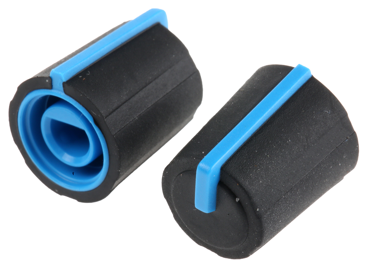 Sifam 11.5mm Black Potentiometer Knob for 4mm Shaft D Shaped, 3/03/DP110-004/237/233