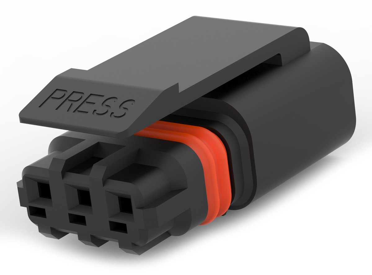 TE Connectivity SlimSeal Connector Miniature Series Miniature, 3-Pole, Male, 3-Way, Cable Mount, 5A, IP67