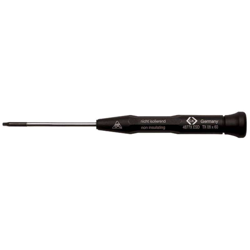 CK Torx  Screwdriver, TX05 Tip, 50 mm Blade, 147 mm Overall
