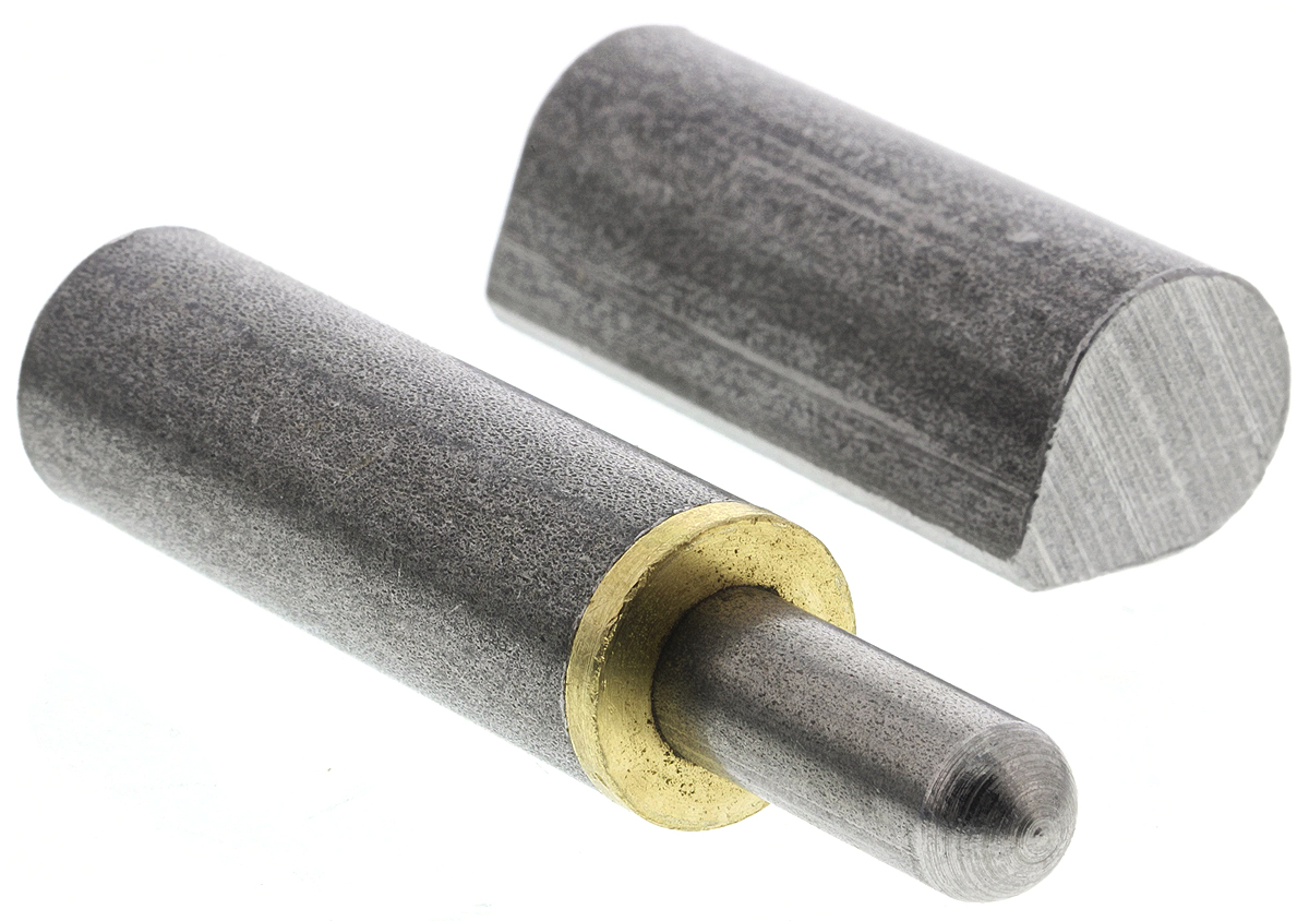 Pinet Steel Bullet Hinge, Weld-on Fixing, 100mm x 42mm