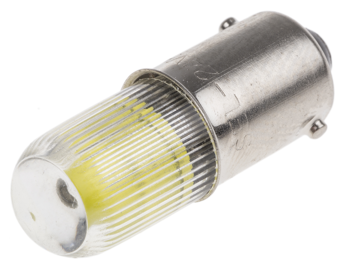 RS PRO Yellow LED Indicator Lamp, 24V dc, BA9s Base, 11mm Diameter, 65mcd