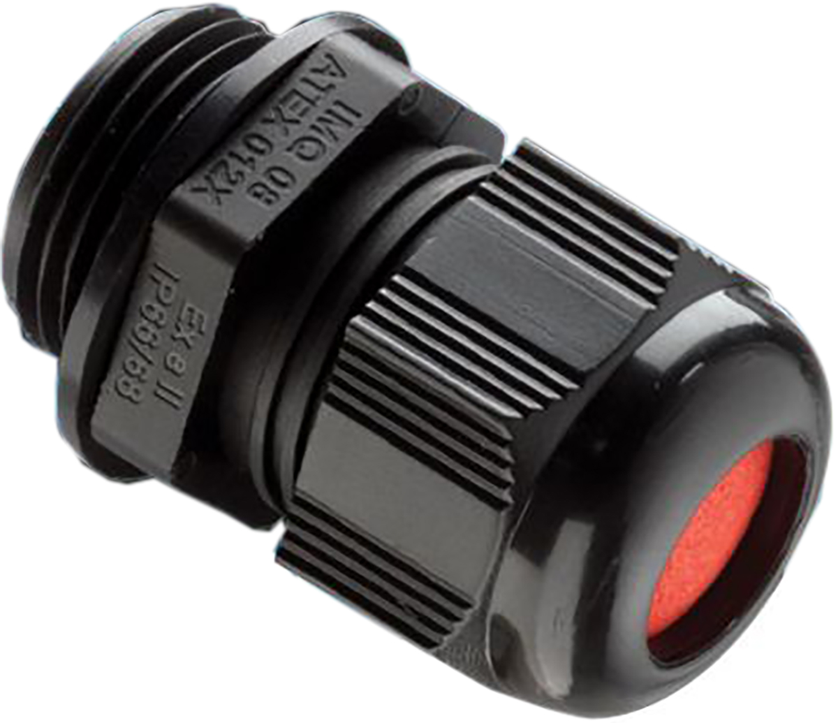 Kopex-EX CGM Series Black Nylon Cable Gland, M50 Thread, 30mm min., 38mm max., IP66, IP68