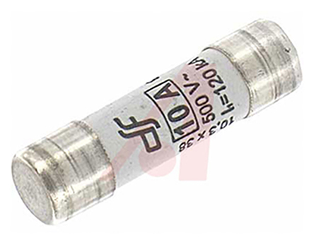 Altech 10A T Ceramic Cartridge Fuse, 10 x 38mm