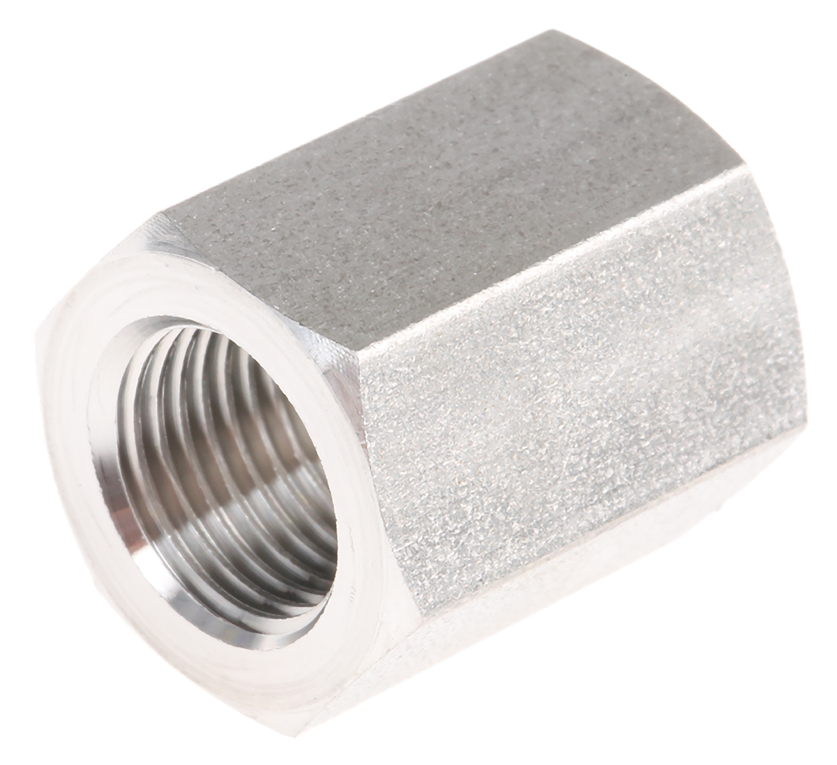 Legris Stainless Steel Pipe Fitting, Straight Hexagon Coupler, Female G 1/8in x Female G 1/8in