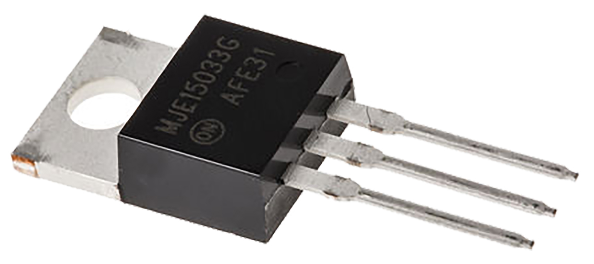 onsemi MJE15033G PNP Transistor, -8 A, -250 V, 3-Pin TO-220AB