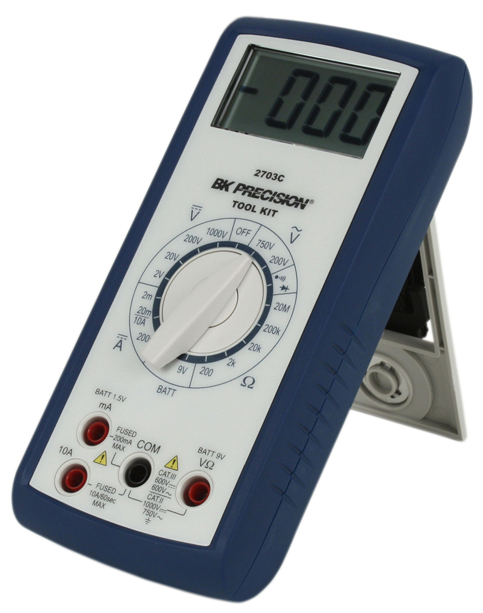BK Precision BK2703C Handheld Digital Multimeter, 10A dc Max, 750V ac Max